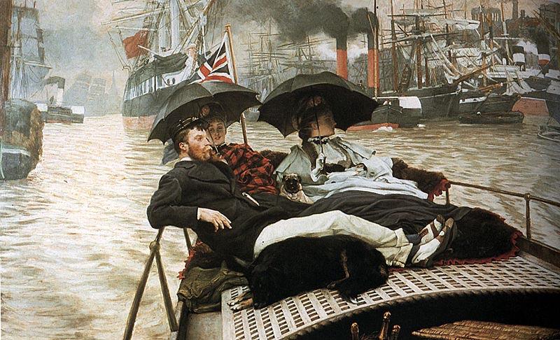 James Tissot The Thames oil painting image
